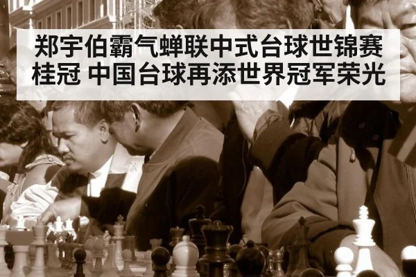 郑宇伯霸气蝉联中式台球世锦赛桂冠 中国台球再添世界冠军荣光